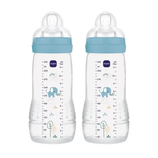 Mam Baby Baby Easy Active Bottle Bright Blue, 2X330Ml
