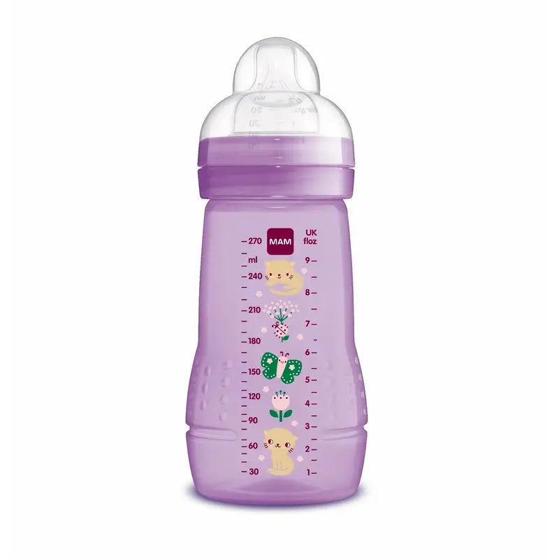 Mam Baby Easy Active Biberon rose vif, 270 ml