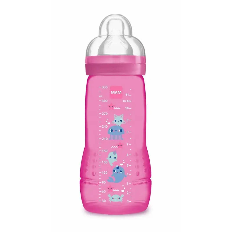 Mam Baby Easy Active Biberon rose vif, 330 ml
