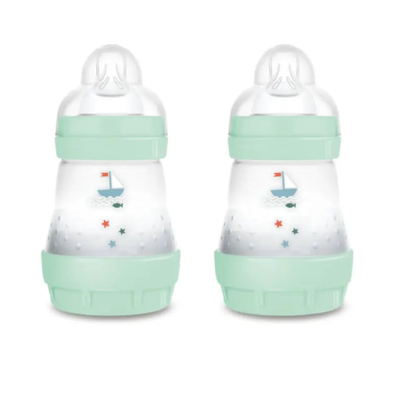 Mam Baby Easy Start Biberon Anti-colique Bleu vif, 2X160Ml