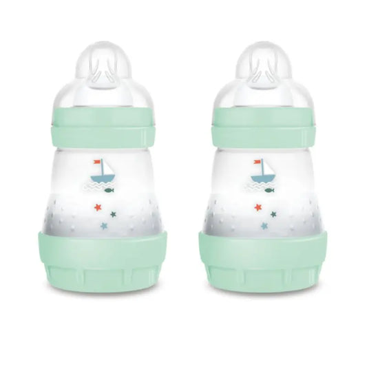 Mam Baby Easy Start Biberon Anti-colique Bleu vif, 2X160Ml