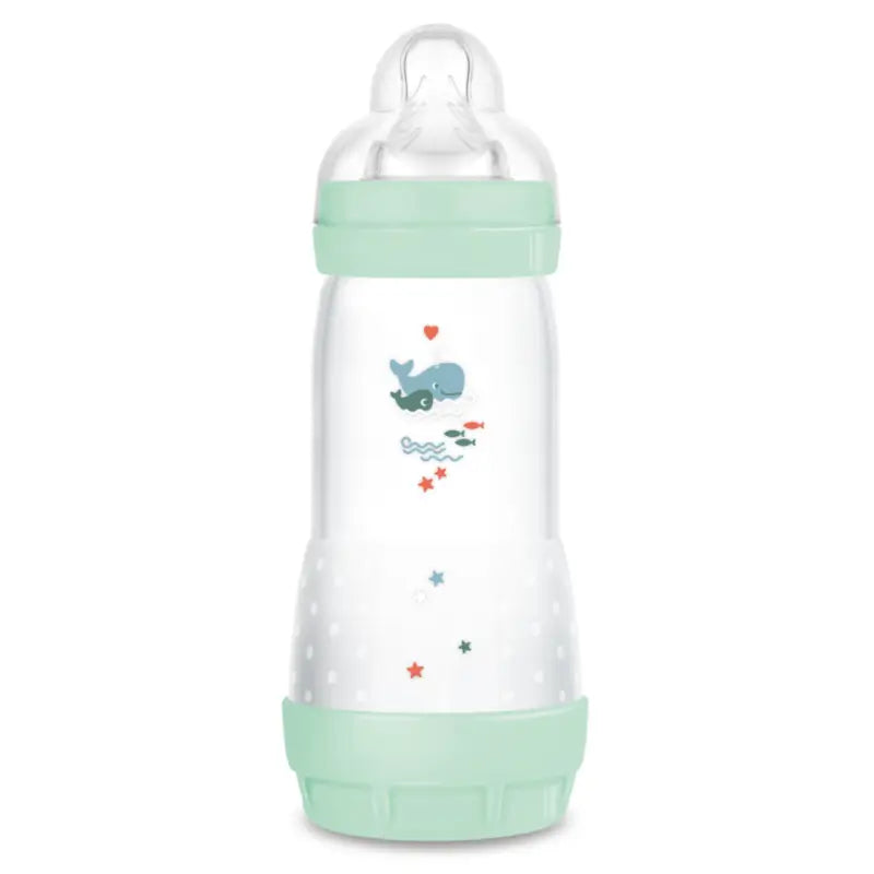 Mam Baby Easy Start Biberon anti-colique Bright Blue, 320Ml