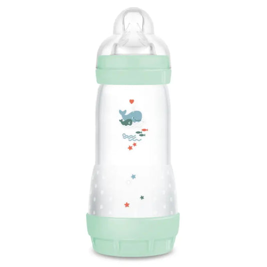 Mam Baby Easy Start Biberon anti-colique Bright Blue, 320Ml