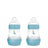 Mam Baby Easy Start Biberon anti-colique Bleu mat, 2X160Ml