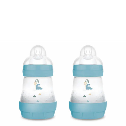 Mam Baby Easy Start Biberon anti-colique Bleu mat, 2X160Ml