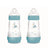 Mam Baby Easy Start Biberon anti-colique Bleu mat, 2X260Ml
