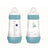 Mam Baby Easy Start Biberon anti-colique Bleu mat, 2X260Ml
