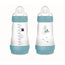 Mam Baby Easy Start Feeding Bottle Anti-Colic Blue Matt, 2X260Ml