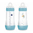 Mam Baby Easy Start Biberon Anti-Colique Bleu Mat, 2X320Ml