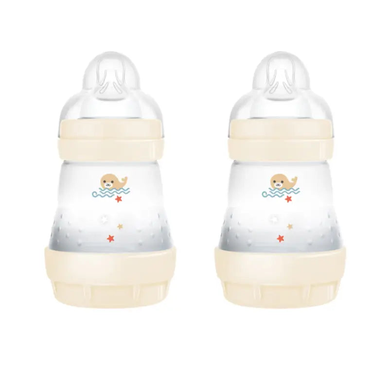 Mam Baby Easy Start Biberon neutre anti-colique brillant, 2X160Ml