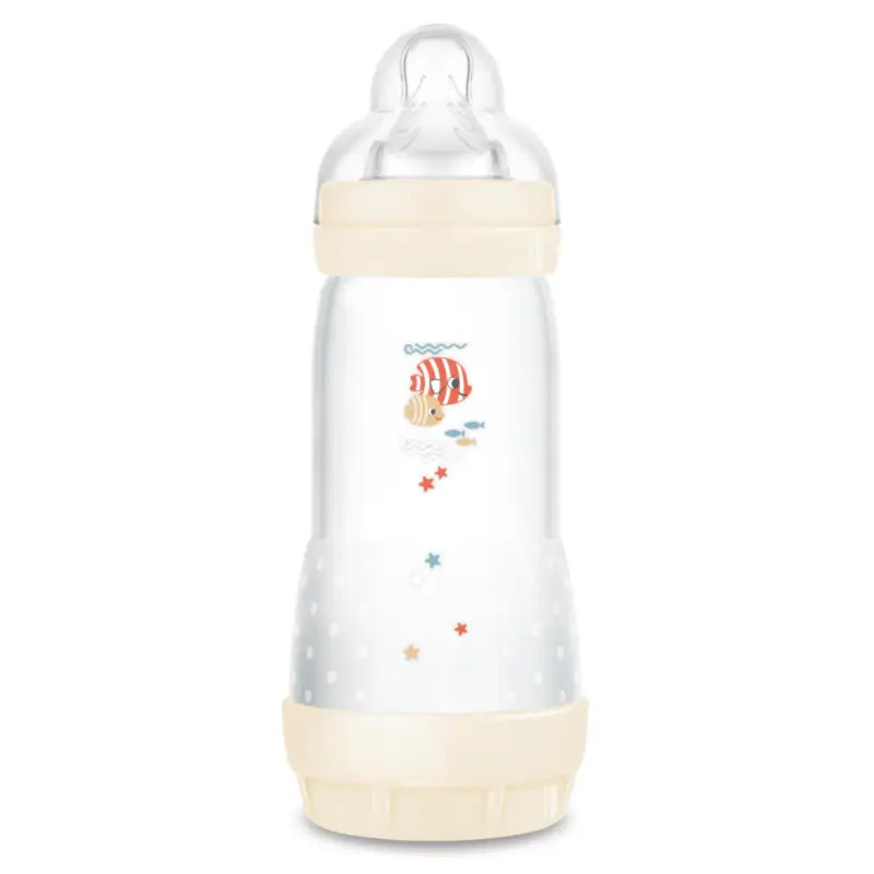 Mam Baby Easy Start Biberon neutre anti-colique brillant, 320 ml