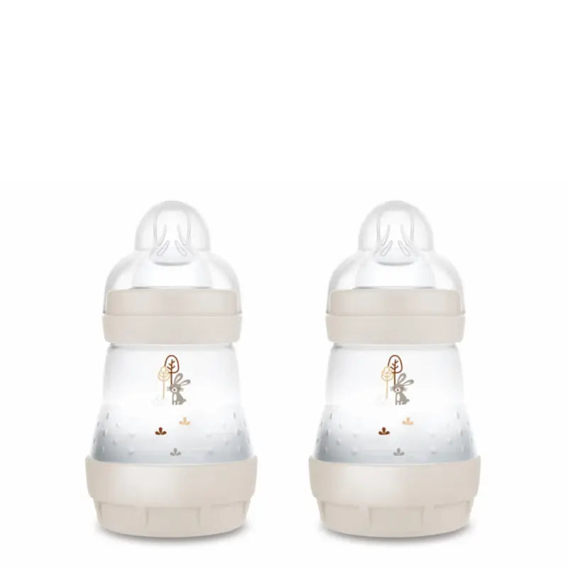 Mam Baby Easy Start Biberon Anti-colique Neutre Mat, 2X160Ml