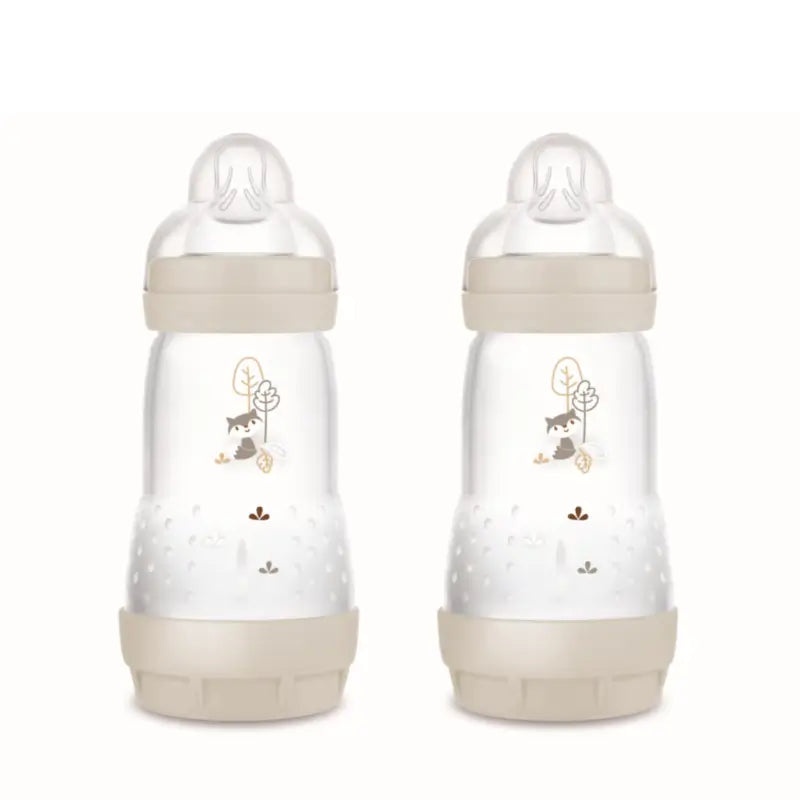 Mam Baby Easy Start Biberon Anti-Colique Neutre Mat, 2X260Ml
