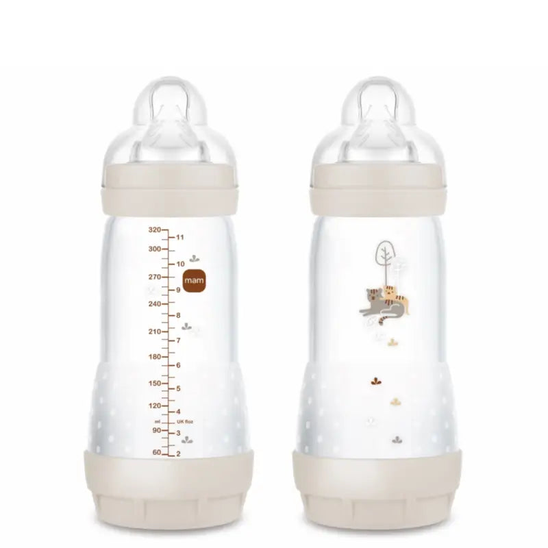 Mam Baby Easy Start Biberon Anti-colique Neutre Mat, 2X320Ml