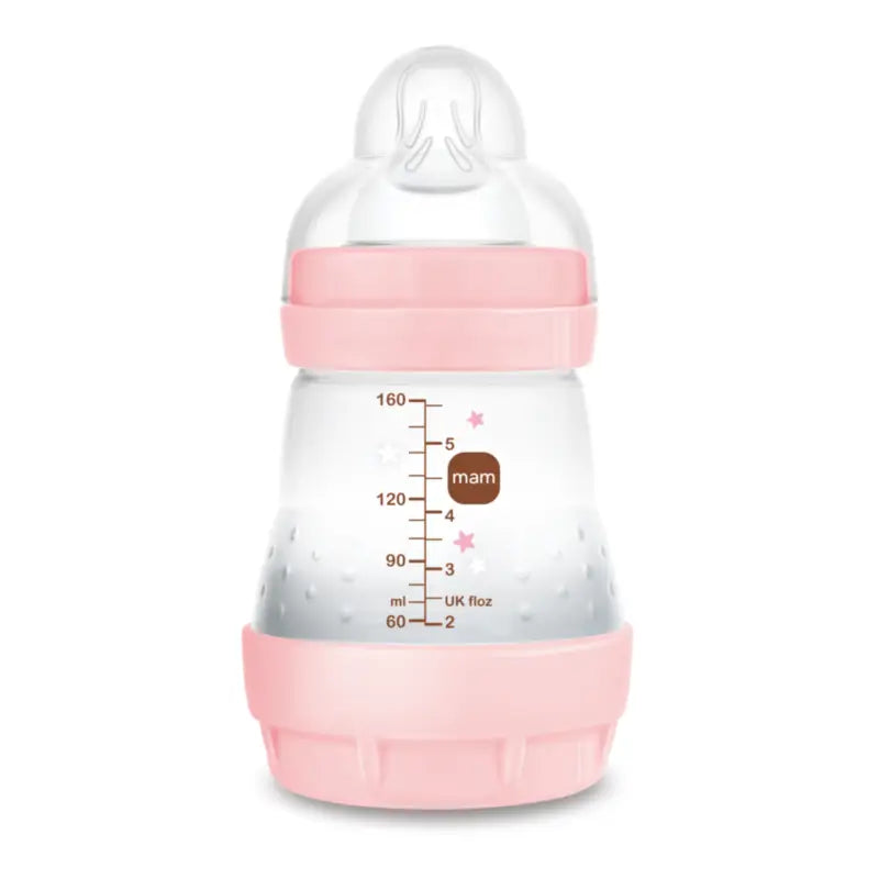 Mam Baby Easy Start Biberon anti-colique rose vif, 160 ml