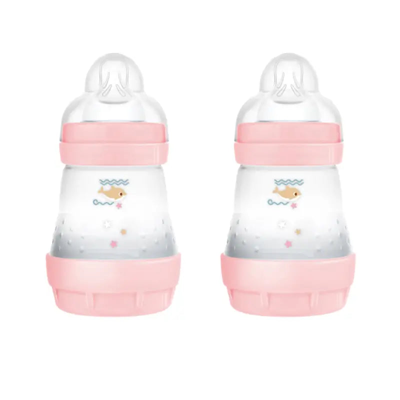 Mam Baby Easy Start Biberon anti-colique rose vif, 2X160Ml