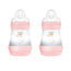 Mam Baby Easy Start Biberon anti-colique rose vif, 2X160Ml