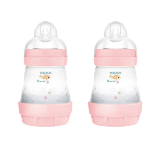 Mam Baby Easy Start Biberon anti-colique rose vif, 2X160Ml