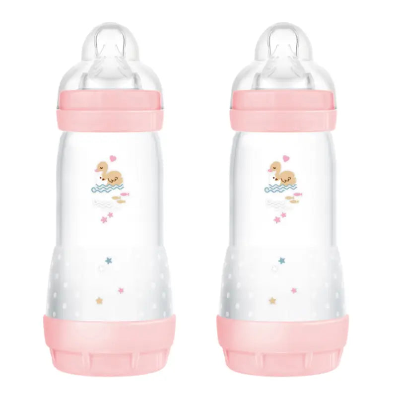 Mam Baby Easy Start Biberon anti-colique rose vif, 2X320Ml