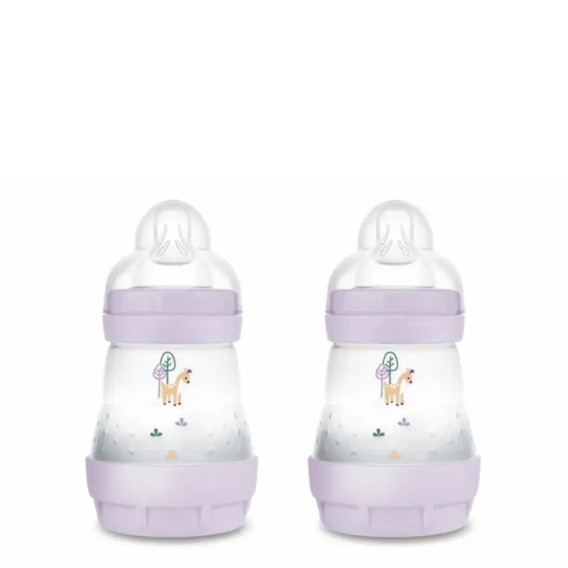 Mam Baby Easy Start Biberon Anti-Colique Rose Mat, 2X160Ml