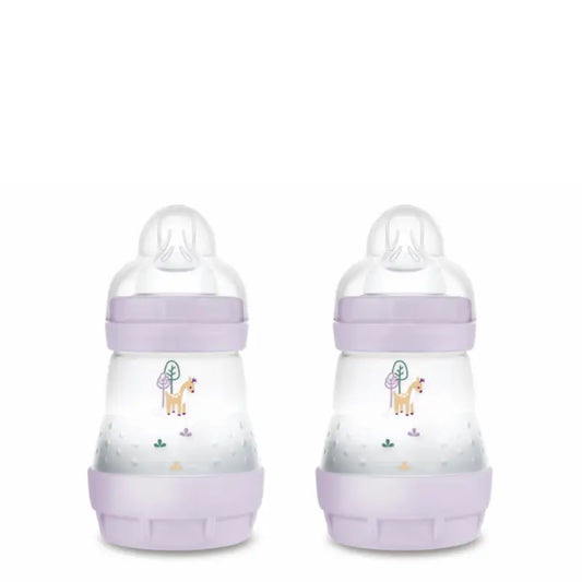 Mam Baby Easy Start Biberon Anti-Colique Rose Mat, 2X160Ml
