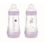 Mam Baby Easy Start Biberon Anti-Colique Rose Mat, 2X260Ml