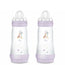 Mam Baby Easy Start Biberon Anti-Colique Rose Mat, 2X320Ml
