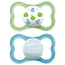 Mam Baby Sucette Air Silicone Bleu +16M, 2 Unités