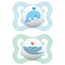 Mam Baby Sucette Air Silicone Bleu 2-6M, 2 unités