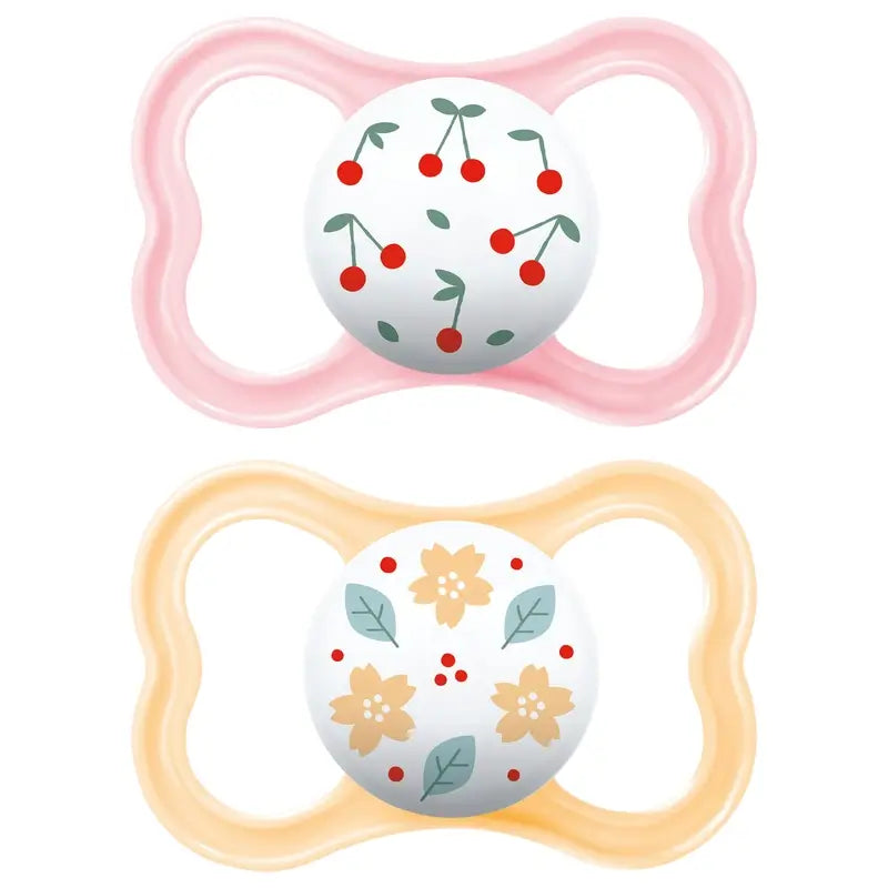 Mam Baby Sucette Air Silicone Rose +16M, 2 Unités