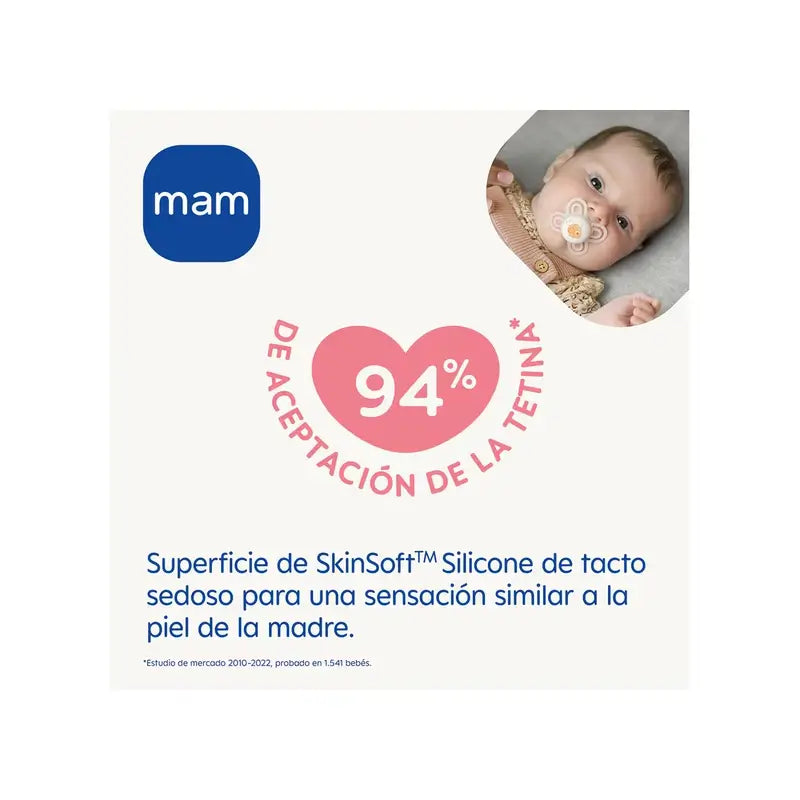 MAM Baby Soother Perfect 2-6 m Silicone Matt Blue
