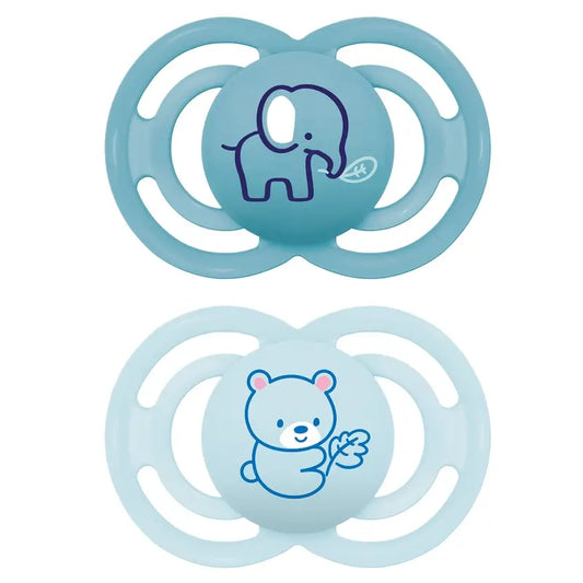 Mam Baby Sucette Perfect Silicone Blue +16M, 2 unités