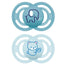 Mam Baby Sucette Perfect Silicone Bleu +6M, 2 unités