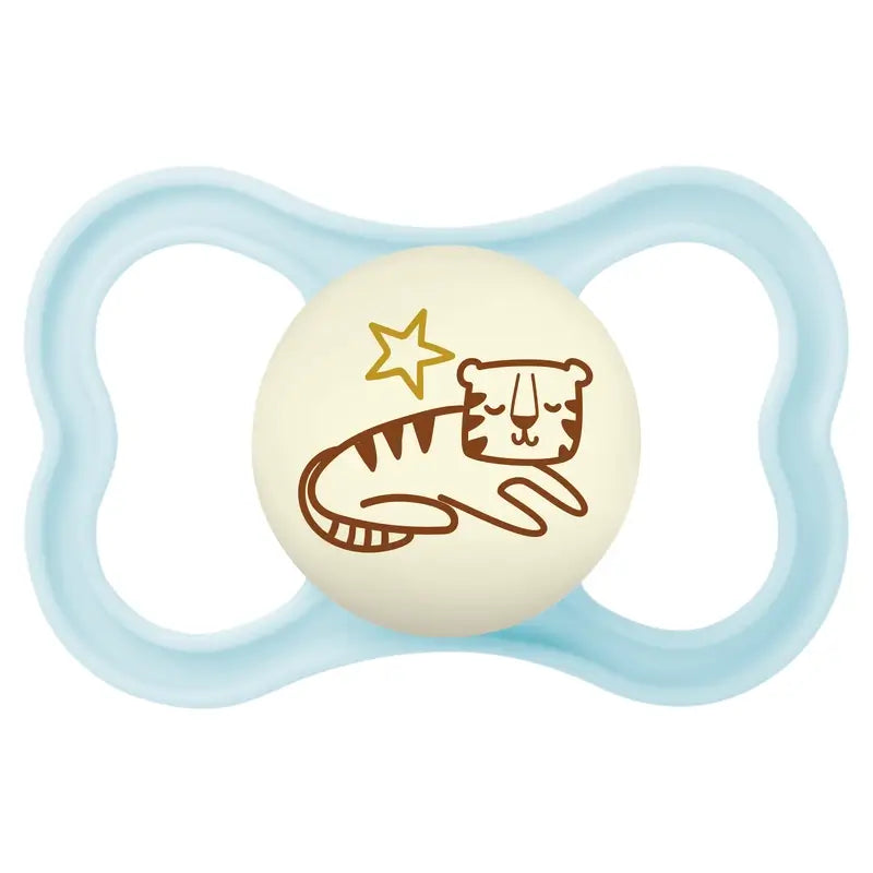 Mam Baby Sucette Suprême Nuit Silicone Bleu +16M
