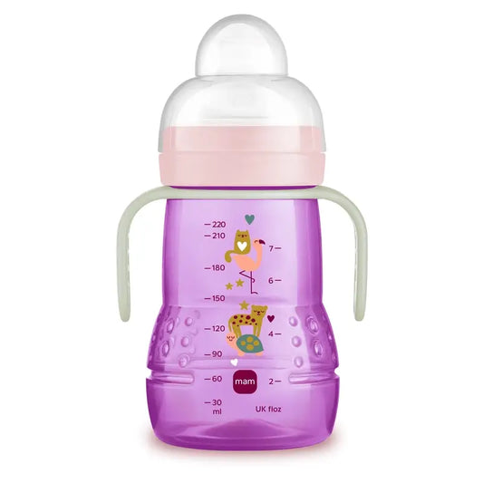 Gobelet Mam Baby Trainer rose, 220 ml