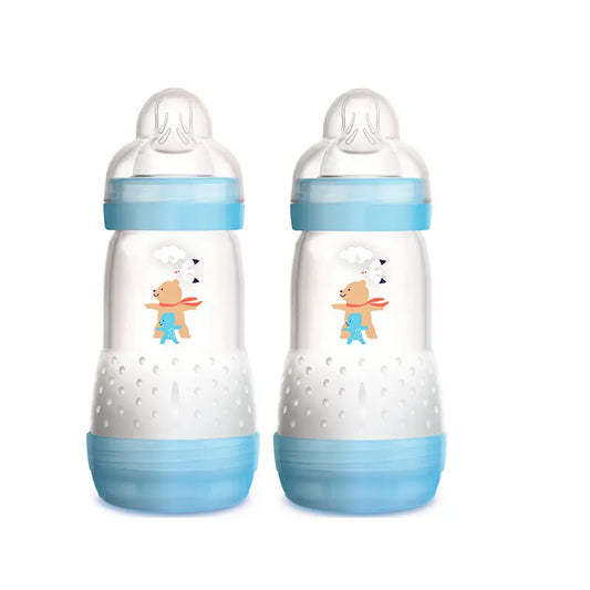 Mam Anti-Colic Bottle Blue, 2 unités x 260 ml