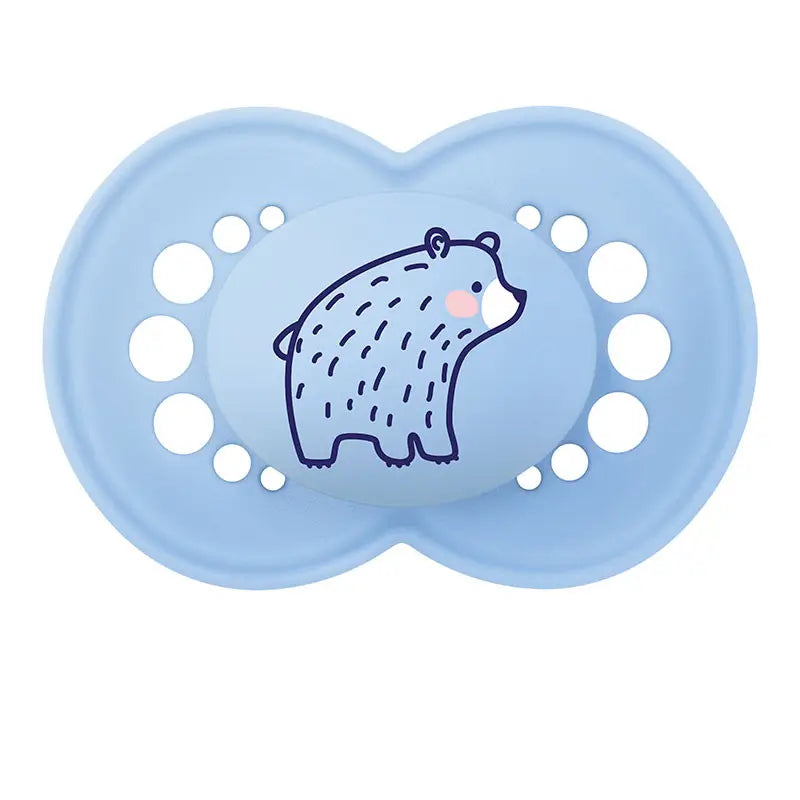 Mam Sucette Original 16+ Silicone Bleu mat, 2 unités