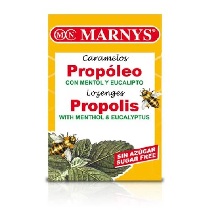 Marnys Propolis Menthol & Eucalyptus Sweets Sugar Free,