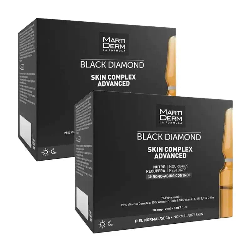 Martiderm Black Diamond Skin Complex Advanced, paquet de 2 x 30 ampoules