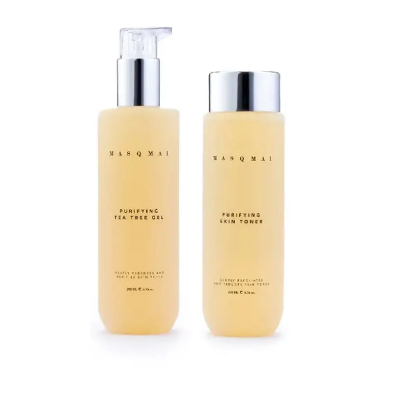 Masqmai Gel purifiant à l'arbre à thé 200 ml + Masqmai Tonique purifiant 200 ml