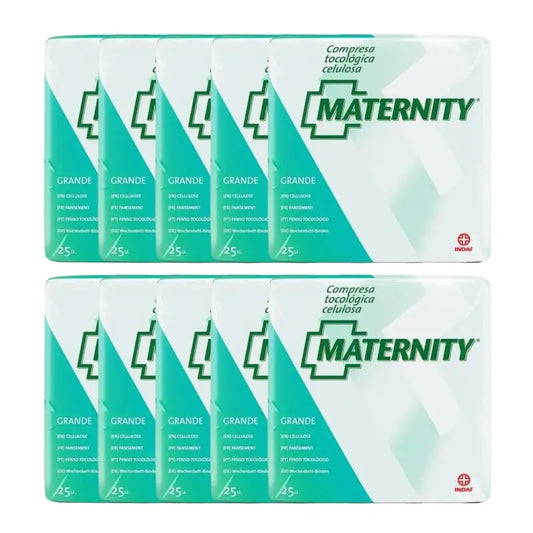 Matelas de maternité en cellulose, 10 x 25 unités