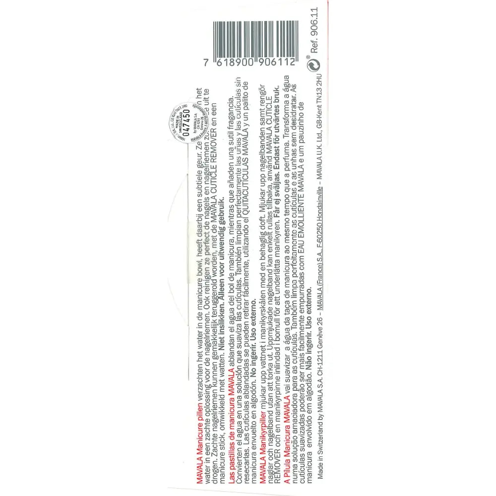 Mavala Tablettes de manucure 6pcs.