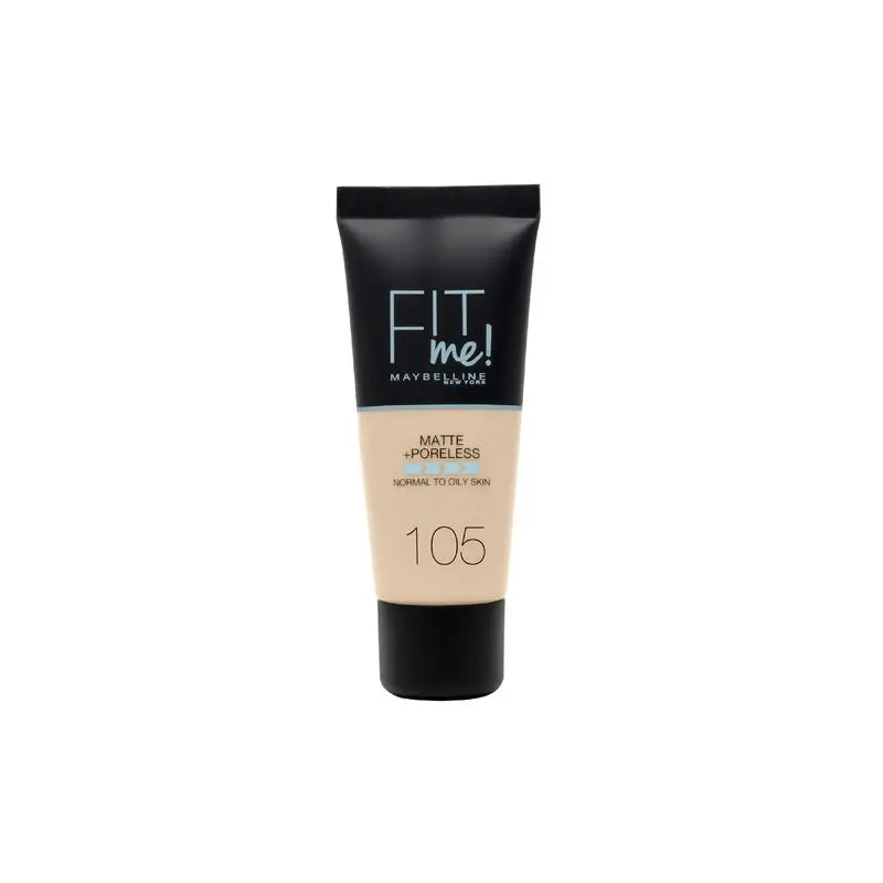 Maybelline New York Fit Me Matte and Pore Refiner Foundation : Pour les peaux normales à grasses, nuance 120 Classic Ivory, 30ml