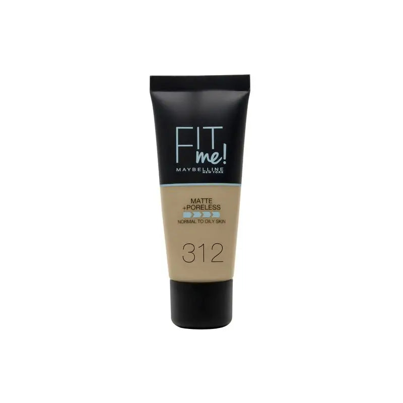 Maybelline New York Fit Me Matte & Refine Foundation Shade 312 Golden Calca Your Tone & Texture Medium Dark Skin - 30Ml