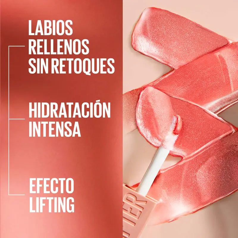 Maybelline New York Lifter Gloss Bronzed Lip Gloss, Hydratation intense, lèvres repulpées. Teinte 20 Soleil