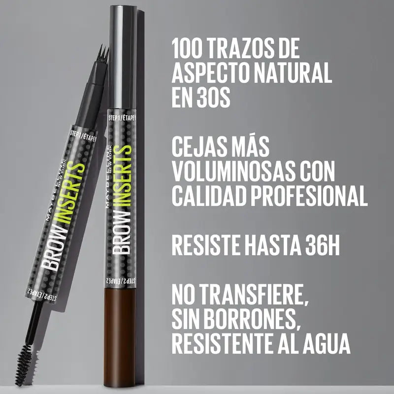 Maybelline New York Crayon à sourcils Brow Insert, brun cendré, 1,25 ml
