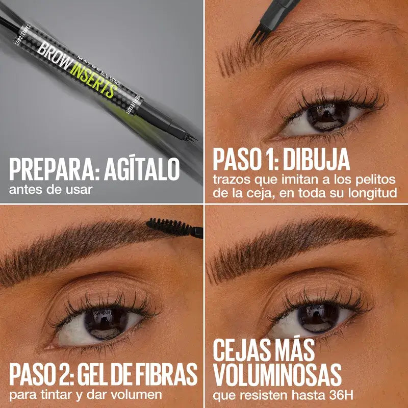 Maybelline New York Crayon à sourcils Brow Insert, brun cendré, 1,25 ml