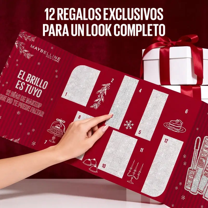 Calendrier de l'Avent Maybelline, 12 produits