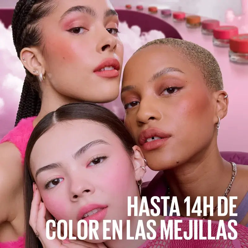 Maybelline New York Cloudtopia Blush liquide mat, teinte 65 Plum Cloud, 4,75 ml
