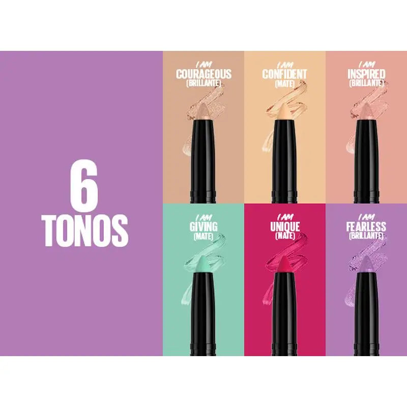 Maybelline New York Color Tattoo Stix, Ombre à paupières + Liner en format stick, teinte I Am Courageous.